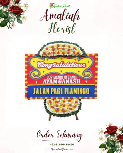Bunga Papan Congratulation di Wlahar